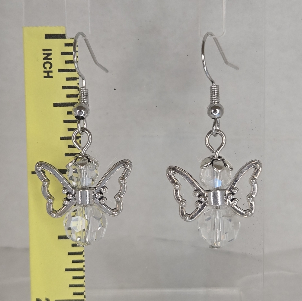 Silver Angel Earrings